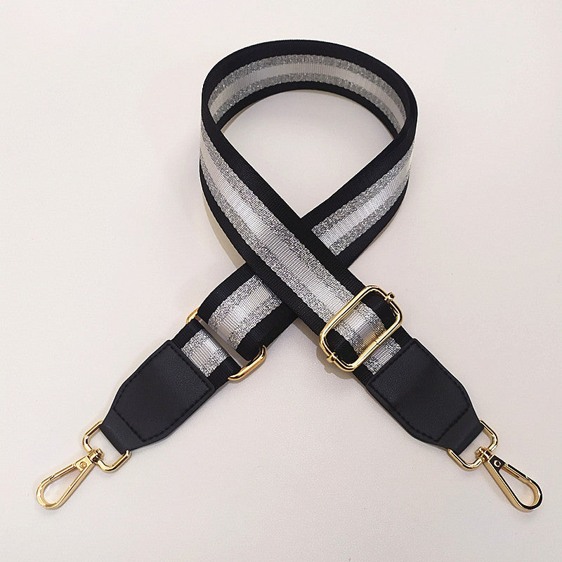 Eulalia | Classic Leather & Canvas Bag Strap – Elegant & Adjustable Design