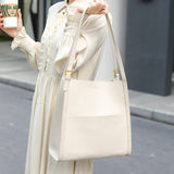 Klara | Genuine Leather Tote Bag – Minimalist Shoulder Handbag for Women