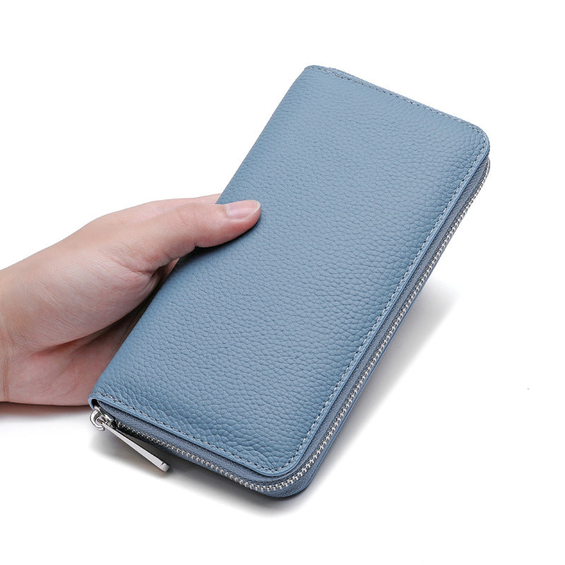 Ondine | Vibrant Leather Zip-Around Wallet – Chic & Functional Luxury