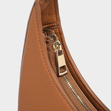 Lina | Minimalist Crescent Vegan Leather Shoulder Bag