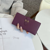 Lily | Black Pebbled Leather Wallet – Timeless Elegance & Functionality