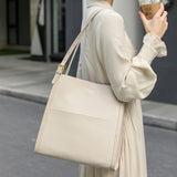 Klara | Genuine Leather Tote Bag – Minimalist Shoulder Handbag for Women