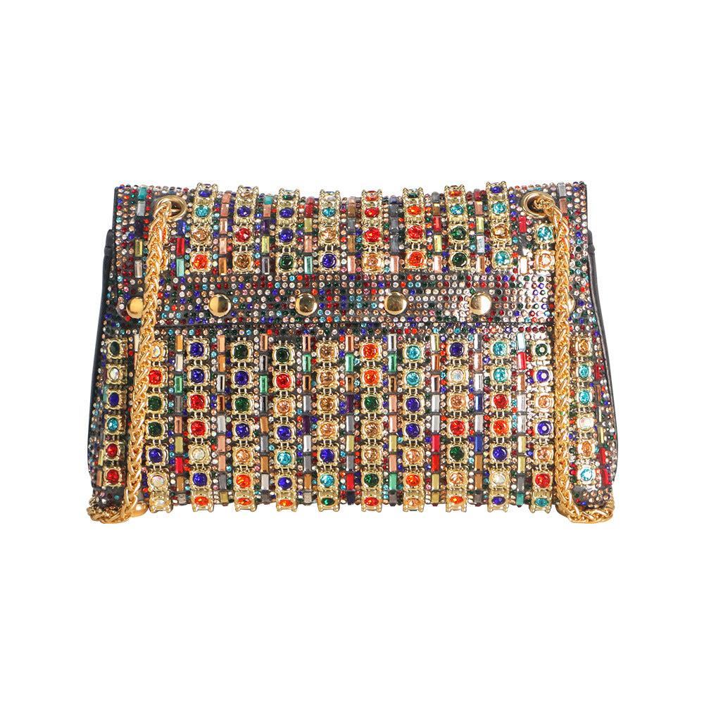 Aeris | Luxury Turquoise Crystal Evening Bag – Bold & Elegant Statement Piece