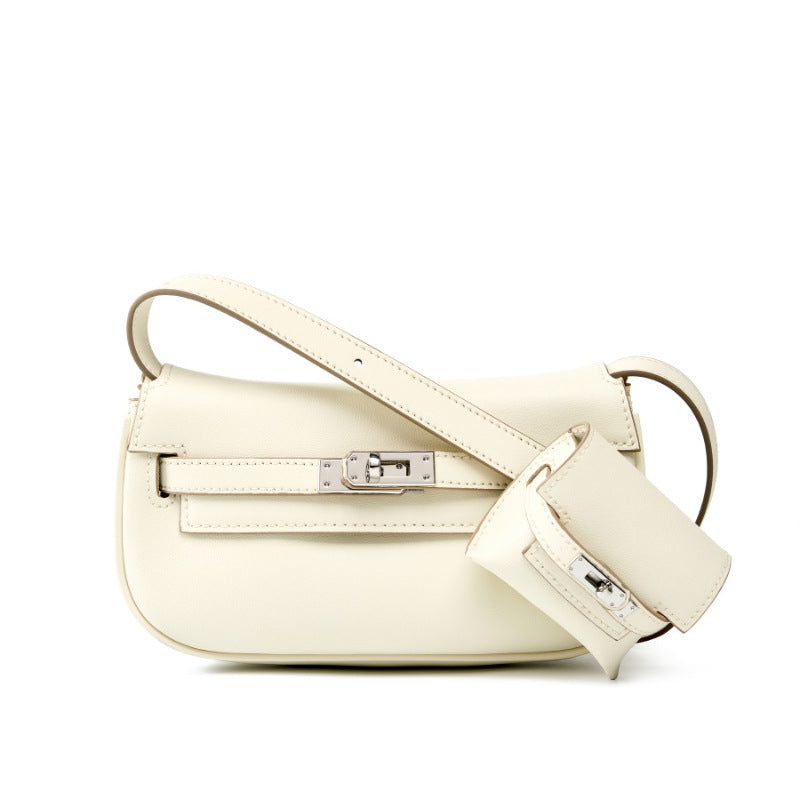 Sienna | Elegant Soft Leather Shoulder Bag with Mini Pouch – Chic & Functional