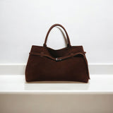 Elena | Brown Suede Handbag – Chic & Sophisticated