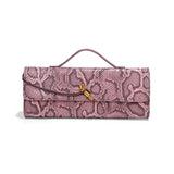 Separhine | Snakeskin Clutch Bag – Faux Leather Evening Bag with Gold Lock