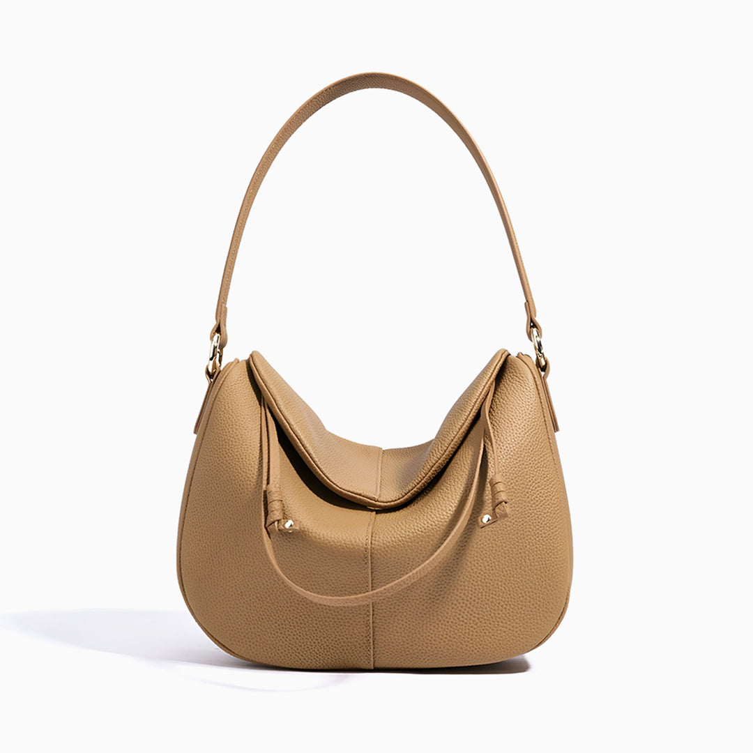 Paloma Leather Shoulder Bag – Modern Designer Hobo for Women