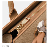 The Luna | Limited Edition Beige Leather Handbag with Gold Hardware