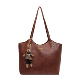 Scarlet | Chic Leather Tote Bag with Playful Charm – Elegance Meets Fun