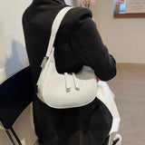 Lumi | Patent Leather Mini Hobo Bag – Glossy Finish & Curved Silhouette