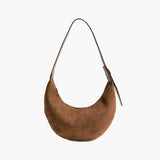 Mira  | Suede Half-Moon Bag