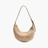 Mira  | Suede Half-Moon Bag