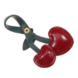 Cherry Heart Leather Bag Charm – Cute & Stylish Accessory