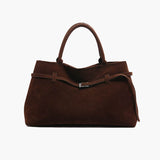 Elena | Brown Suede Handbag – Chic & Sophisticated