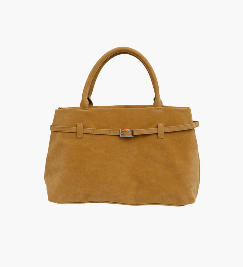 Elena | Brown Suede Handbag – Chic & Sophisticated