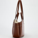 Sophia | Brown Leather Shopper Bag – Elegant & Practical