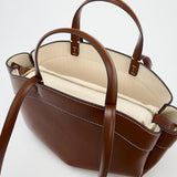 Sophia | Brown Leather Shopper Bag – Elegant & Practical