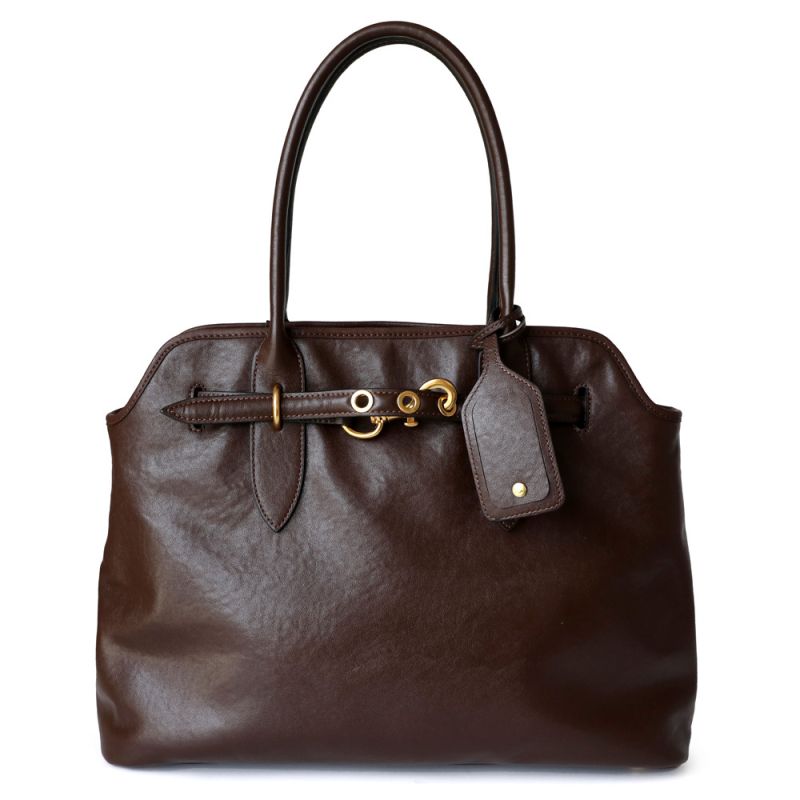 Clara | Dark Brown Leather Handbag – Classic & Refined