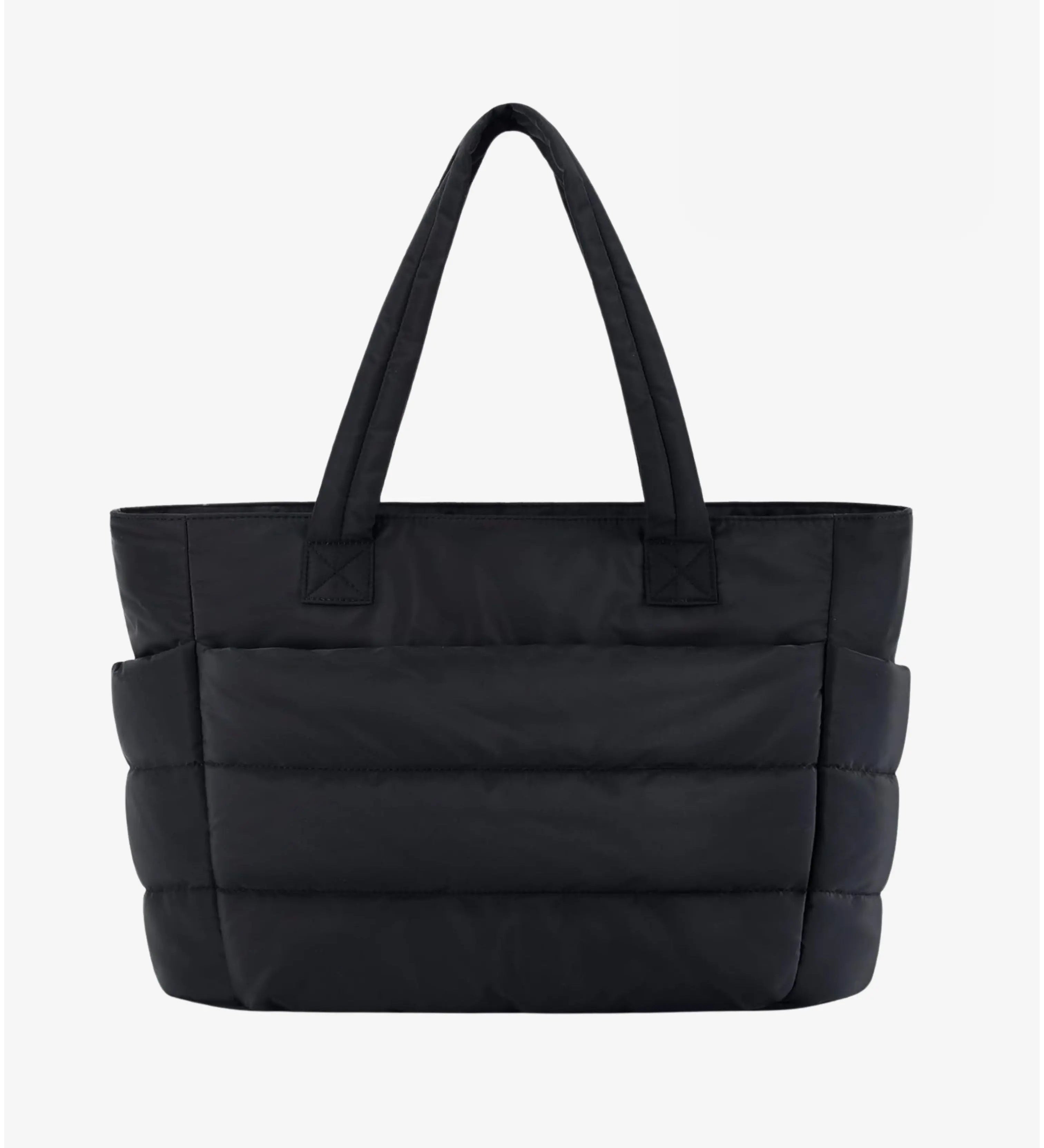 Lily | White Puffer Tote Bag – Stylish & Lightweight