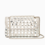 Xylia | Luxury Silver Crystal Evening Bag – Glamorous & Dazzling Design