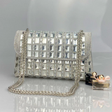 Xylia | Luxury Silver Crystal Evening Bag – Glamorous & Dazzling Design