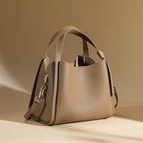 Women’s Leather Bucket Bag – Minimalist Shoulder bag