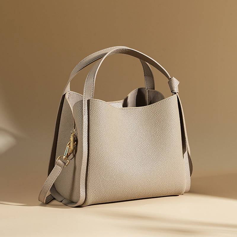 Women’s Leather Bucket Bag – Minimalist Shoulder bag