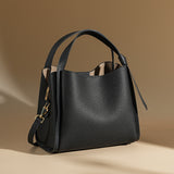 Women’s Leather Bucket Bag – Minimalist Shoulder bag