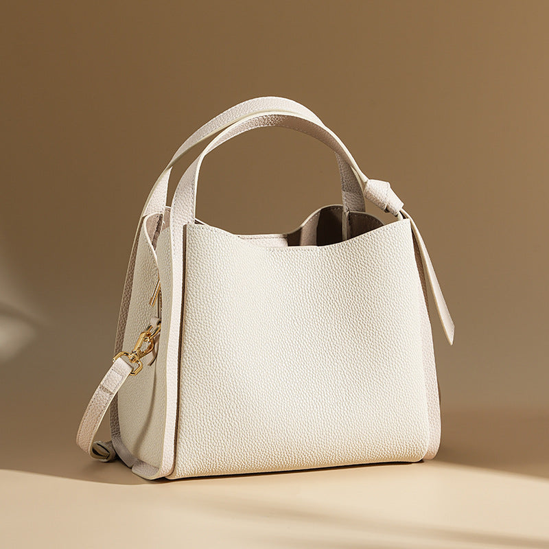 Women’s Leather Bucket Bag – Minimalist Shoulder bag