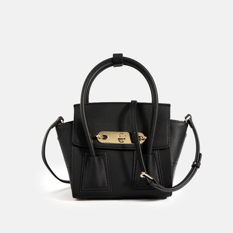 Women’s Wing-Shaped Leather Crossbody Bag – Gold Hardware