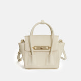 Women’s Wing-Shaped Leather Crossbody Bag – Gold Hardware