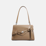 Minimalist Leather Messenger Bag – Structured Shoulder Purse