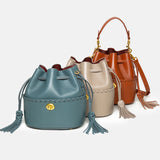 Women’s Leather Bucket Bag – Hand-Stitched Minimalist Design