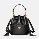 Women’s Leather Bucket Bag – Hand-Stitched Minimalist Design