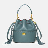 Women’s Leather Bucket Bag – Hand-Stitched Minimalist Design