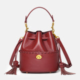 Women’s Leather Bucket Bag – Hand-Stitched Minimalist Design