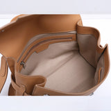 Women’s Leather Shoulder Handbag – Minimalist Structured Design