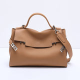 Women’s Leather Shoulder Handbag – Minimalist Structured Design