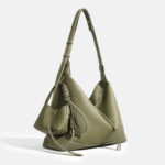 Women’s Leather Crossbody Hobo Bag – Everyday Minimalist