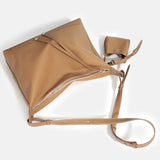 Women’s Leather Crossbody Hobo Bag – Everyday Minimalist