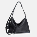Women’s Leather Crossbody Hobo Bag – Everyday Minimalist