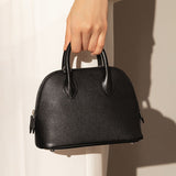 Women's Top Grain Leather Shell-Shaped Handbag