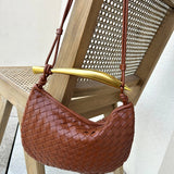 Alexandra Woven Leather Bag  Aurora-Bags