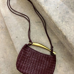 Alexandra Woven Leather Bag  Aurora-Bags