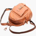 Amelia | Leather Backpack with Stylish Buckle Detail Aurora-Bags