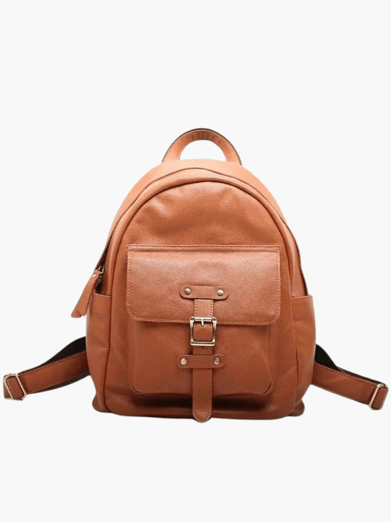 Amelia | Leather Backpack with Stylish Buckle Detail Aurora-Bags