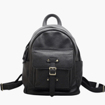 Amelia | Leather Backpack with Stylish Buckle Detail Aurora-Bags