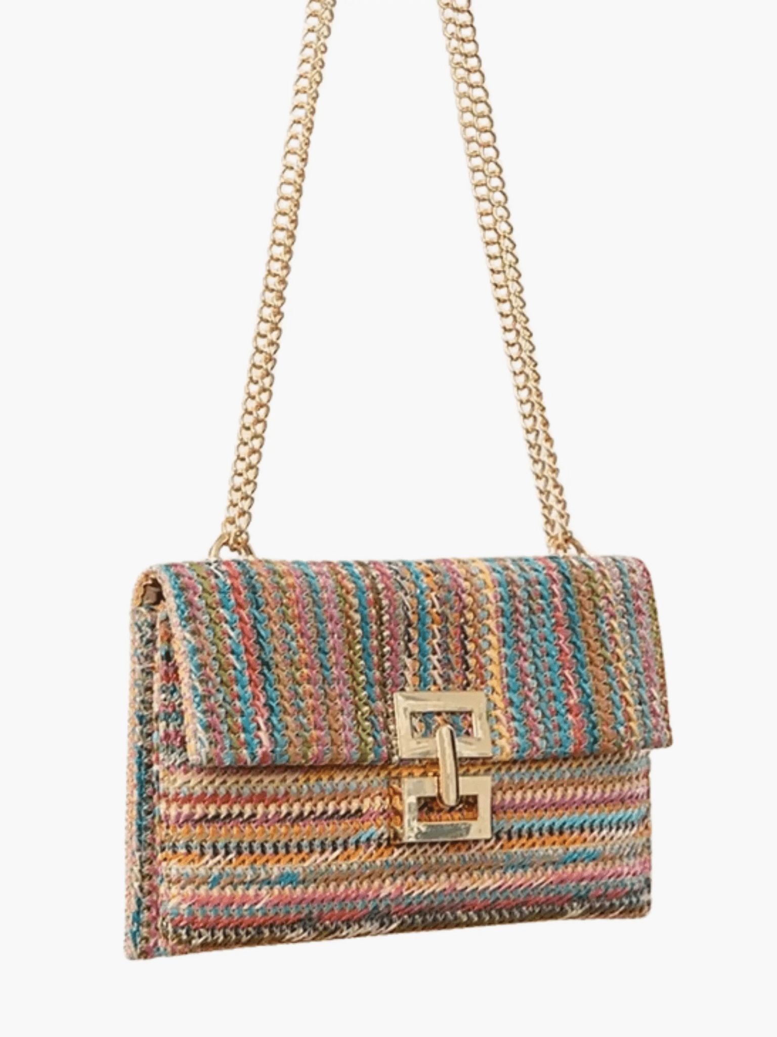 Amelia | Woven Chain Shoulder Bag Feylen.com