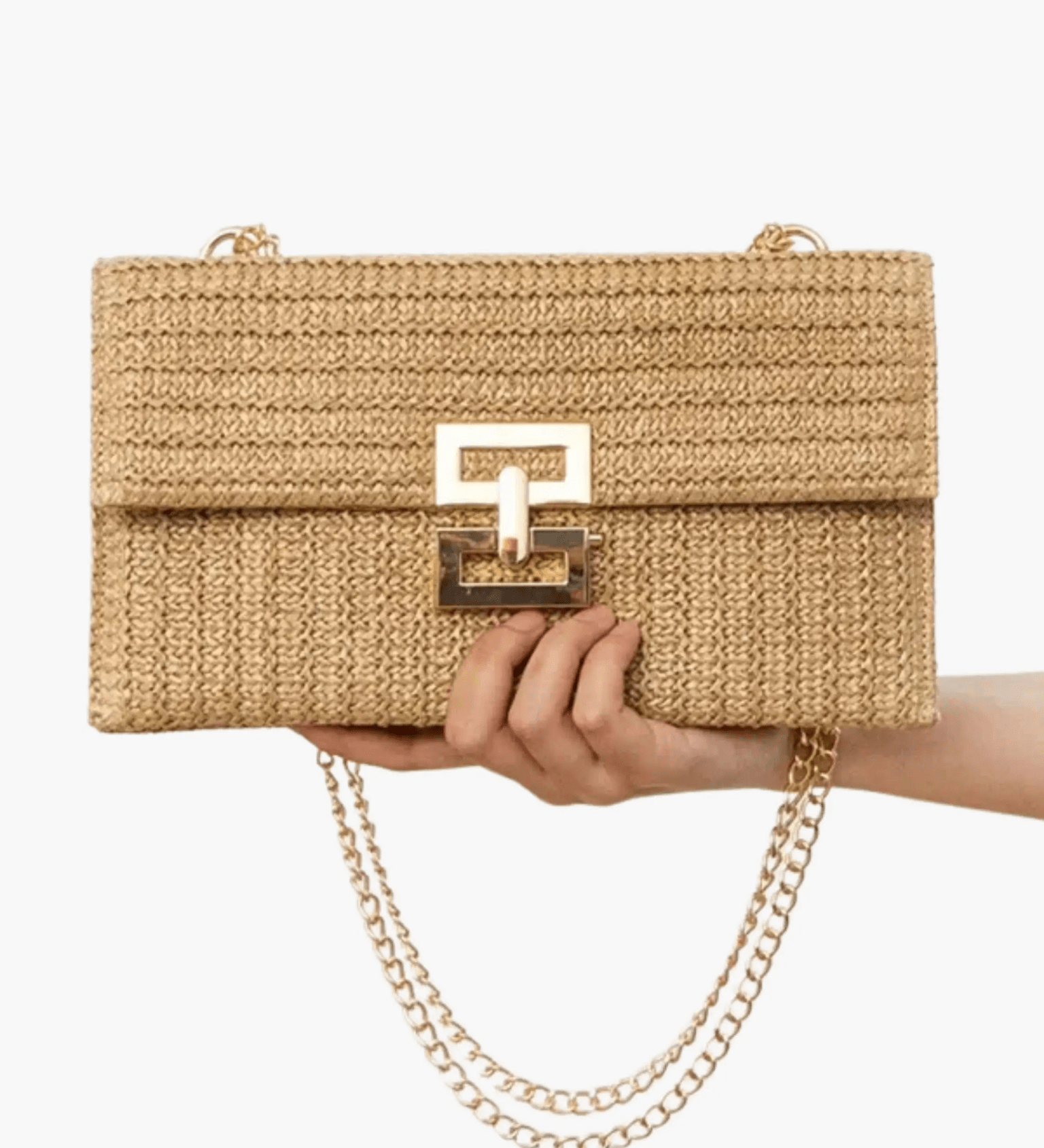 Amelia | Woven Chain Shoulder Bag Feylen.com