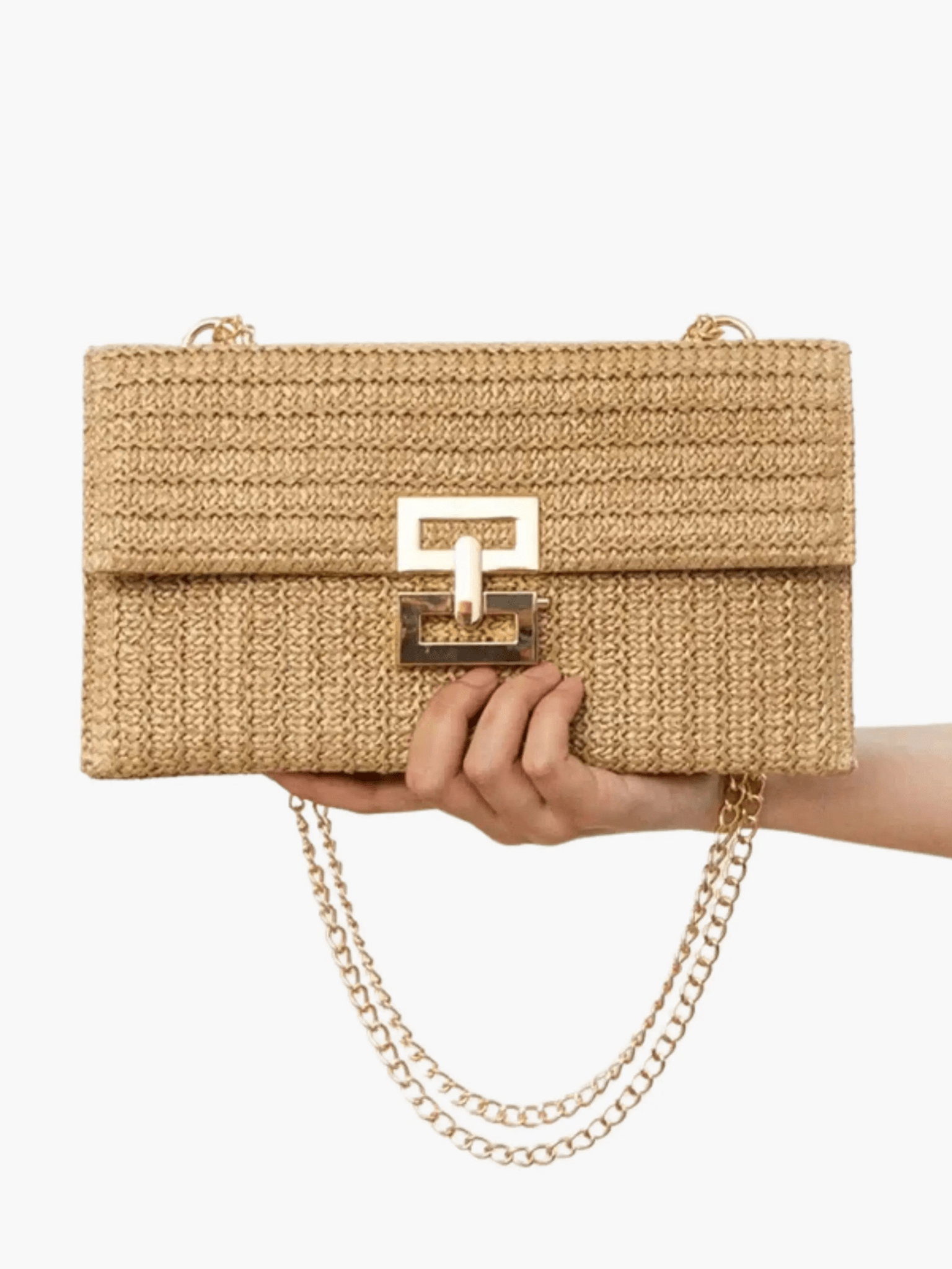 Amelia | Woven Chain Shoulder Bag Feylen.com